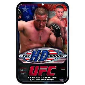  UFC Pat Barry 11 by 17 inch Locker Room Sign Sports 