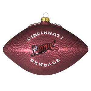   Cincinnati Bengals NFL Glass Football Ornament (5) 