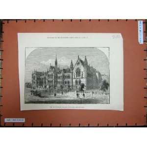  1881 University College Nottingham Architecture Art