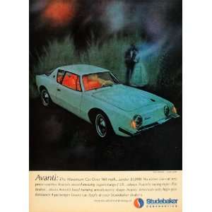   V8 Engine Avanti Studebaker Car   Original Print Ad: Home & Kitchen