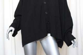 ESKANDAR Black*8 Ply Knit CASHMERE*Cardigan Button Down Sweater Jacket 