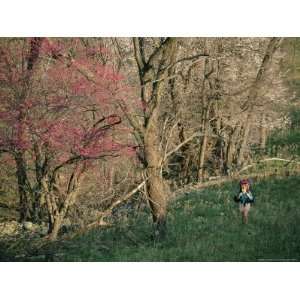  Woman Hiking in Springtime, Blue Ridge National Geographic 