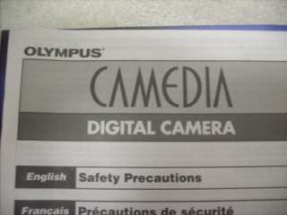   Camedia C 720 Ultra Zoom 3.0 Mega Pixel Digital Camera & Manual  