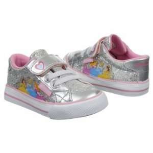  Disney Princess Shoes toddler 9 girl silver sparkle tennis 