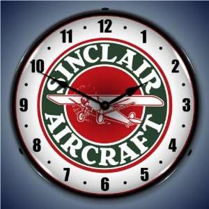  Sinclair Aviation Fuel Lighted Wall Clock 