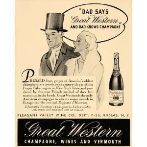   Champagne Special Reserve Wines   Original Print Ad