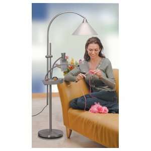  Mary Maxim Inc. Silvertone Ultimate Daylight Floor Lamp 