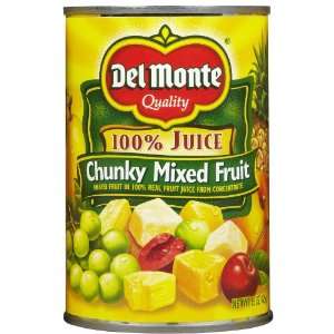 Del Monte Chunky Mixed Fruit in 100%: Grocery & Gourmet Food