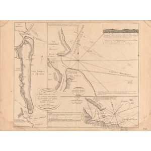  1778 French map of Amelia Island, Florida: Home & Kitchen