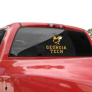  NCAA Georgia Tech Yellow Jackets 9 x 9 Team Logo Window 