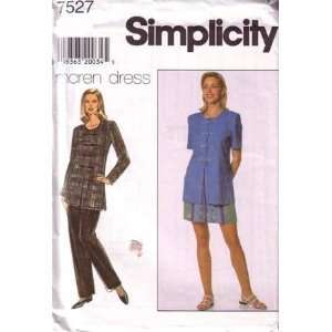  Simplicity Sewing Pattern 7527 Misses Top, Pants & Shorts 