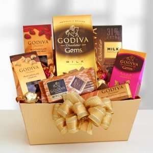 California Delicious Godiva Milk Chocolate Expressions Gift Basket 