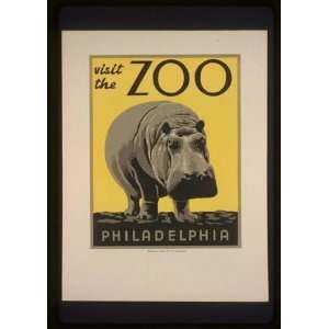  WPA Poster Visit the zoo   Philadelphia