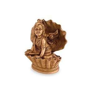 Brass sculpture, Baby Krishna 
