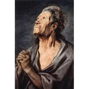   Inch, painting name An Apostle, By Jordaens Jacob