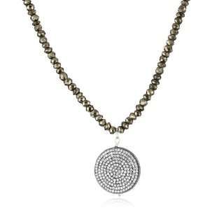  Mary Louise Gold Pave Pyrite Necklace: Jewelry