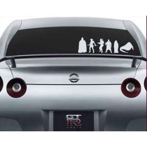 Star Wars Family 02 Decal Set Stick People Car or Wall Vinyl Decal 