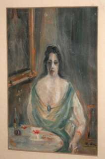 Bulgarian art oil painting portrait 1972 signed  