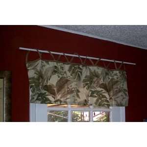  Loop Top Valance Tropical Foliage