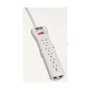  Outlet 7 Feet Cord 2470 Joule Gray Built In Power Switch: Electronics