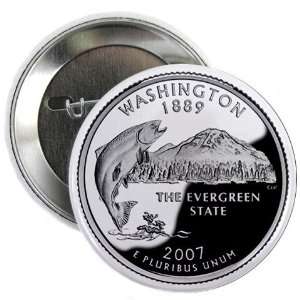   Quarter Mint Image 2.25 inch Pinback Button Badge: Everything Else