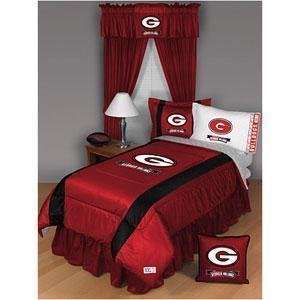  Georgia Bulldogs Sidelines Comforter Bed Set (Twin, Full 