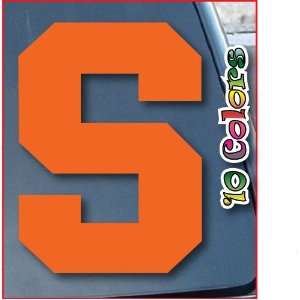 Syracuse University S Car Window Vinyl Decal Sticker 6 Tall (Color 