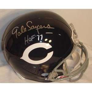 Gale Sayers Signed Helmet   Replica:  Sports & Outdoors