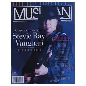 Stevie Ray Vaughn Cover & Story June 1991 Musican Magazine