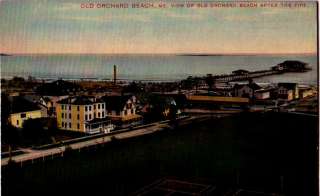 Postcard 904870 Old Orchard Beach ME fire 1907  