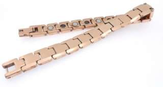 Tungsten Gold Tone Magnetic Bracelet Mens Womans NEW  