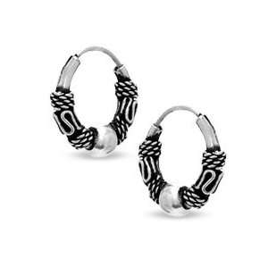   Silver Extra Small Bali Hoop Earrings SS HOOP EARRINGS Jewelry