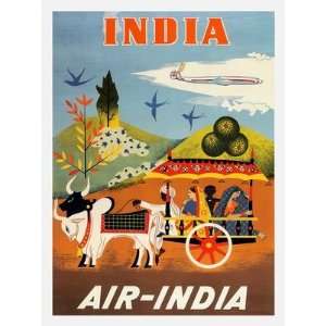  Retro Travel Prints Air India   Travel Print 1950s 