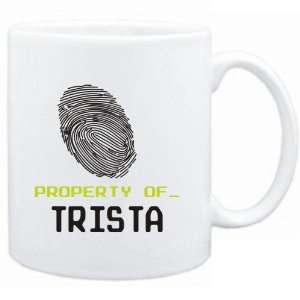  Mug White  Property of _ Trista   Fingerprint  Female 