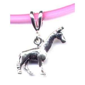   16 Pink Giraffe Necklace Sterling Silver Jewelry: Sports & Outdoors