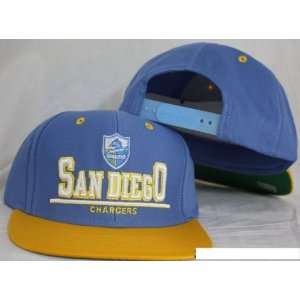San Diego Chargers Snapback 3D Light Blue / Yellow Two Tone Adjustable 