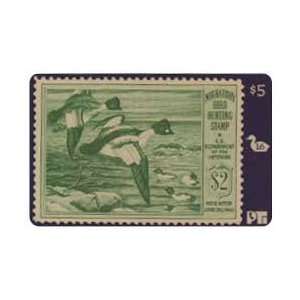    Duck Hunting Stamp Card #16 Void After 1950 Common Goldeyes USED