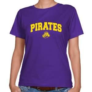 ECU Pirate Attire : East Carolina Pirates Ladies Purple Logo Arch 