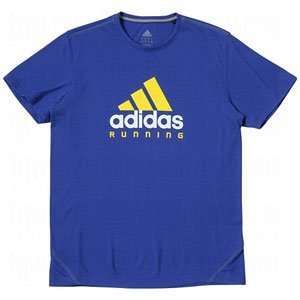  adidas Mens ClimaLite EQT 10 Graphic Tee Ink Blue/Prime 