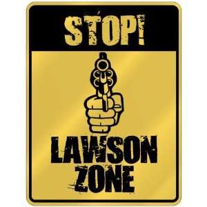    New  Stop  Lawson Zone  Parking Sign Name