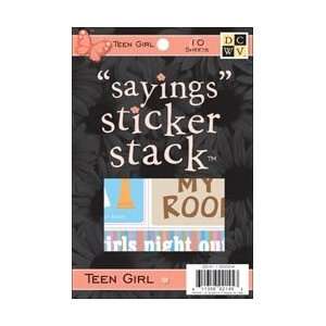  Diecuts With A View Sayings Sticker Stack 4X6 10 Sheets/Pkg Teen 