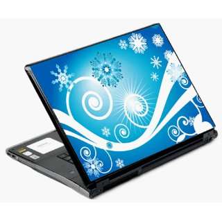 14 and 15 Universal Laptop Skin Decal Cover   Breeze Snow Flakes