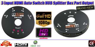  Way Multi HDMI HDTV Switch Hub Splitter Box Auto Selector 1080p V1.3