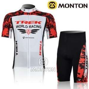  2011 trek team red cycling jersey short suit a102 Sports 