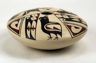 Mata Ortiz Pottery by Lourdes Lopez   Hen Seed Pot  