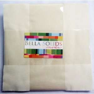   BELLA SOLIDS SNOW Layer Cake 10 Fabric Quilting Squares 9900LC 11
