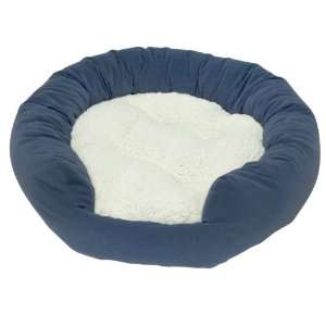   Happy Hounds Murphy Donut Large 42 Inch Dog Bed, Denim: Pet Supplies