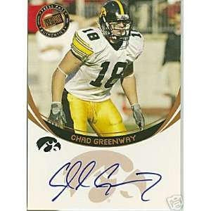  Chad Greenway 2006 Press Pass Hawkeyes Autographics 