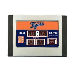  Clock 6.5x9 Scoreboard Desk Clock  Detroit Tigers   MLB Baseball Fa