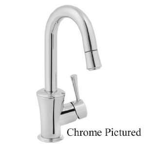 Jado 803830.355 Ultra Steel Basil Basil Bar Faucet with Pullout Spray 